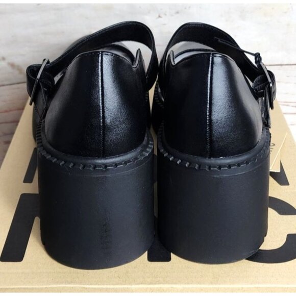 Madden NYC Mary Jane Lug Black Size 8.5 Stylish, Breathable & Eco-Friendly Shoes - Picture 3 of 16